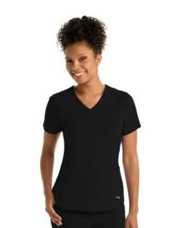 Barco® Grey's Anatomy™ Stretch Emma Scrubs Top - Women -Gildan T-Shirts Shop 011 black