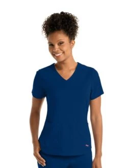 Barco® Grey's Anatomy™ Stretch Emma Scrubs Top - Women -Gildan T-Shirts Shop 011 indigo