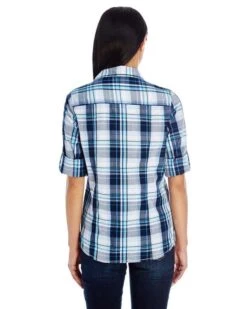 Burnside® Long-Sleeve Plaid Pattern Woven Shirt - Women -Gildan T-Shirts Shop 01d9e81972638ad0b488ea1f1a71ef7fa2030c4b405d3c4d7695e792b6a9934d