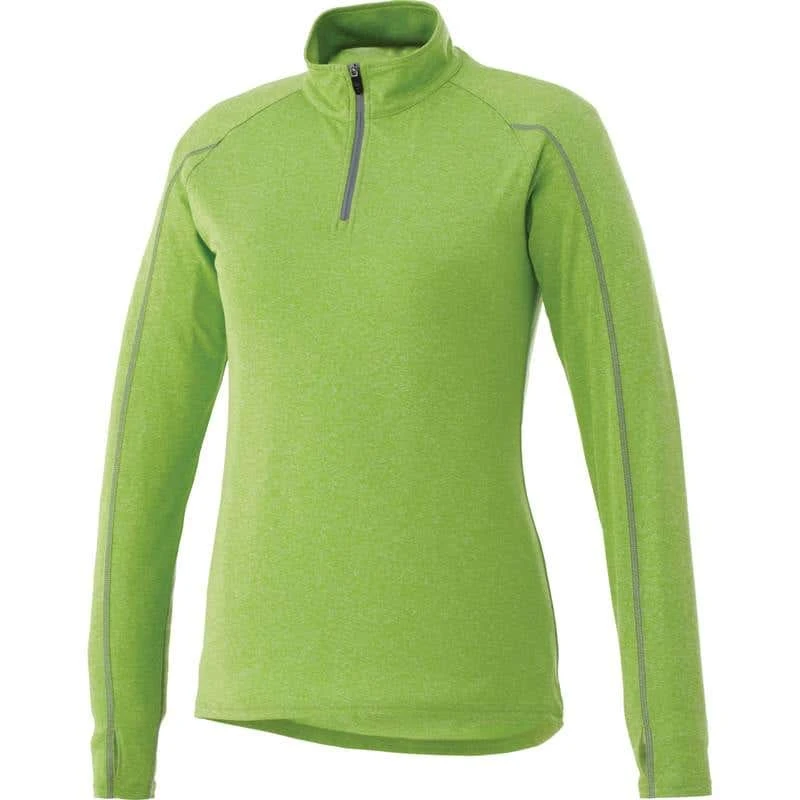 Women's Jersey Knit Quarter Zip Sweater 4 Women's Jersey Knit Quarter Zip Sweater - Image 2