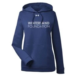 Under Armour® Hustle Pullover Hooded Sweatshirt - Women -Gildan T-Shirts Shop 1 w navy 2