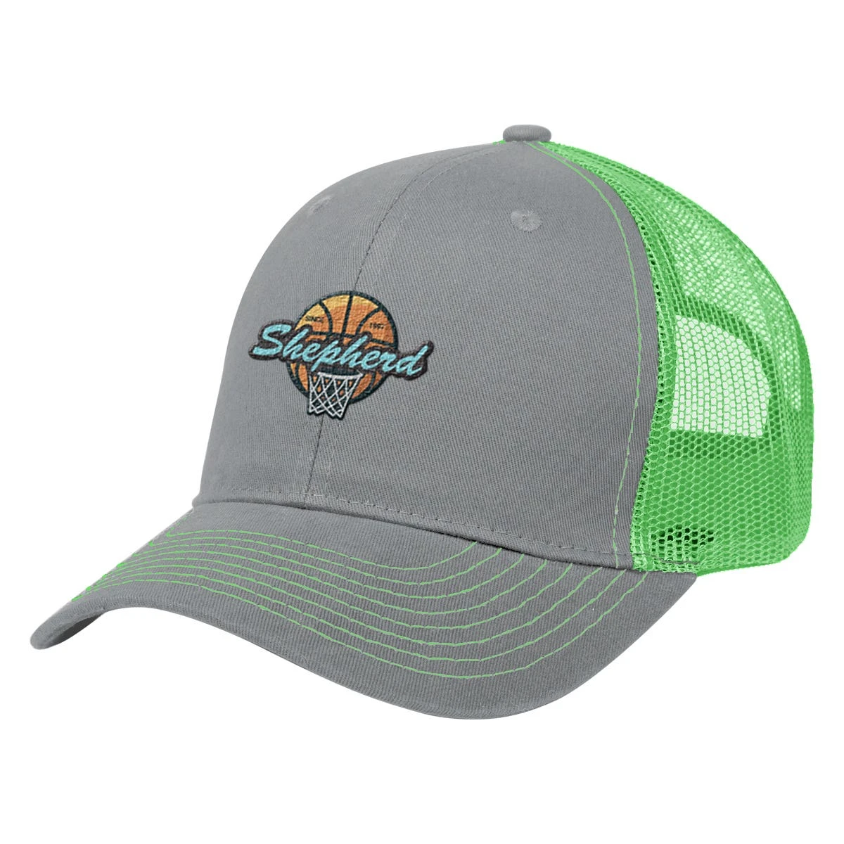 Two-Tone Low Profile Cotton Twill/Mesh Baseball Cap 10 Two-Tone Low Profile Cotton Twill/Mesh Baseball Cap - Image 8