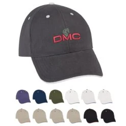 Structured Contrast Trim Brushed Cotton Baseball Cap