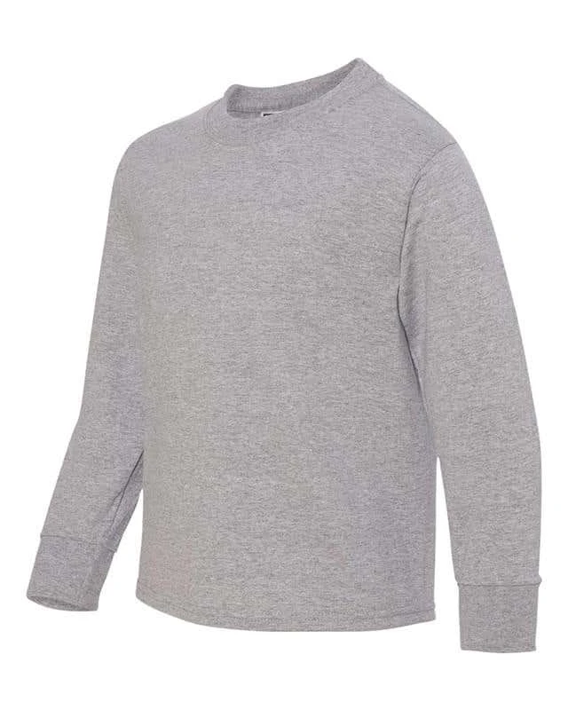Jerzees® Dri-Power® Long Sleeve 50/50 T-Shirt - Youth 6 Jerzees® Dri-Power® Long Sleeve 50/50 T-Shirt - Youth - Image 4