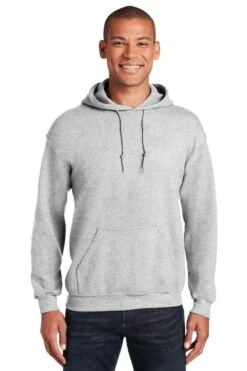 Gildan® 8 Oz. Adult Heavy Blend™ 50/50 Hooded Sweatshirt 31 Gildan® 8 Oz. Adult Heavy Blend™ 50/50 Hooded Sweatshirt -Gildan T-Shirts Shop 18500 ash model front