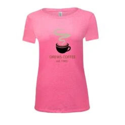 Threadfast Apparel Triblend T-Shirt - Women -Gildan T-Shirts Shop 202a neon pink tribld
