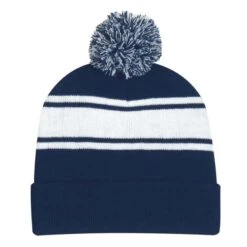 Cuffed Two-Tone Acrylic Knit Pom Beanie Cap -Gildan T-Shirts Shop 22b9e7fc0562fc08926245a94b78711523d474f749982c3dc295fac009ce5db4