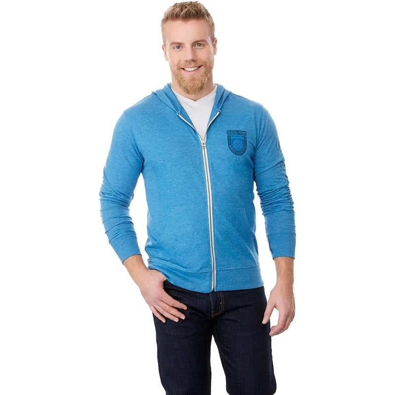 Men's Lightweight Knit Full Zip-Up Hooded Sweatshirt 3 Men's Lightweight Knit Full Zip-Up Hooded Sweatshirt