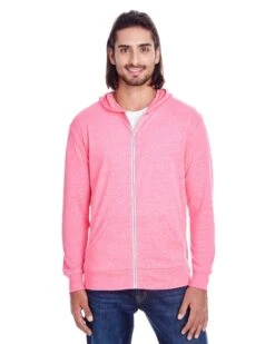 Threadfast Apparel Triblend Full-Zip Light Hooded Sweatshirt - Unisex -Gildan T-Shirts Shop 302z 3l z