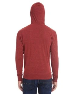 Threadfast Apparel Triblend Full-Zip Light Hooded Sweatshirt - Unisex -Gildan T-Shirts Shop 302z a2 z bk