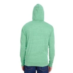 Threadfast Apparel Triblend Full-Zip Light Hooded Sweatshirt - Unisex -Gildan T-Shirts Shop 302z bk green triblend