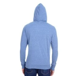 Threadfast Apparel Triblend Full-Zip Light Hooded Sweatshirt - Unisex -Gildan T-Shirts Shop 302z bk navy triblend