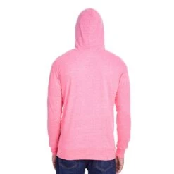 Threadfast Apparel Triblend Full-Zip Light Hooded Sweatshirt - Unisex -Gildan T-Shirts Shop 302z bk neon pink triblend