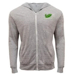 Threadfast Apparel Triblend Full-Zip Light Hooded Sweatshirt - Unisex -Gildan T-Shirts Shop 302z grey triblend