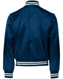 Augusta Sportswear® Striped Trim Satin Baseball Jacket -Gildan T-Shirts Shop 3610 62 z bk