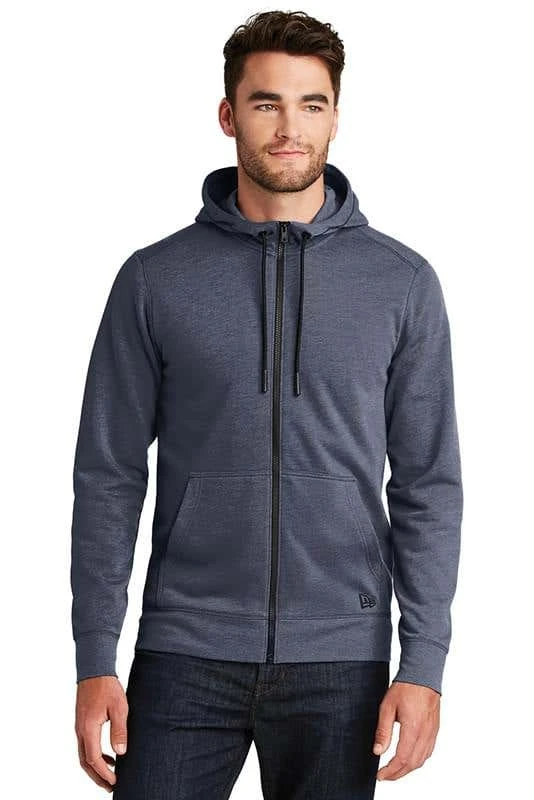 New Era® Tri-Blend Fleece Full-Zip Hoodie Sweatshirt - Unisex 5 New Era® Tri-Blend Fleece Full-Zip Hoodie Sweatshirt - Unisex - Image 3