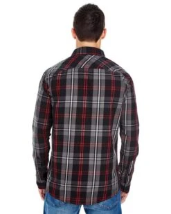 Burnside® Long-Sleeve Plaid Pattern Woven Shirt - Men -Gildan T-Shirts Shop 3b78147e15cec292519e50f3a2321697b3e7bd74388b2b409883b7992e368088