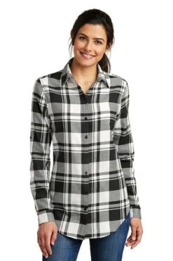 Port Authority® Plaid Flannel Tunic - Women -Gildan T-Shirts Shop 3be4dfef12d14bfe0d2dffad78836f6443d5b562d291c0648994cc1635a1bb0f