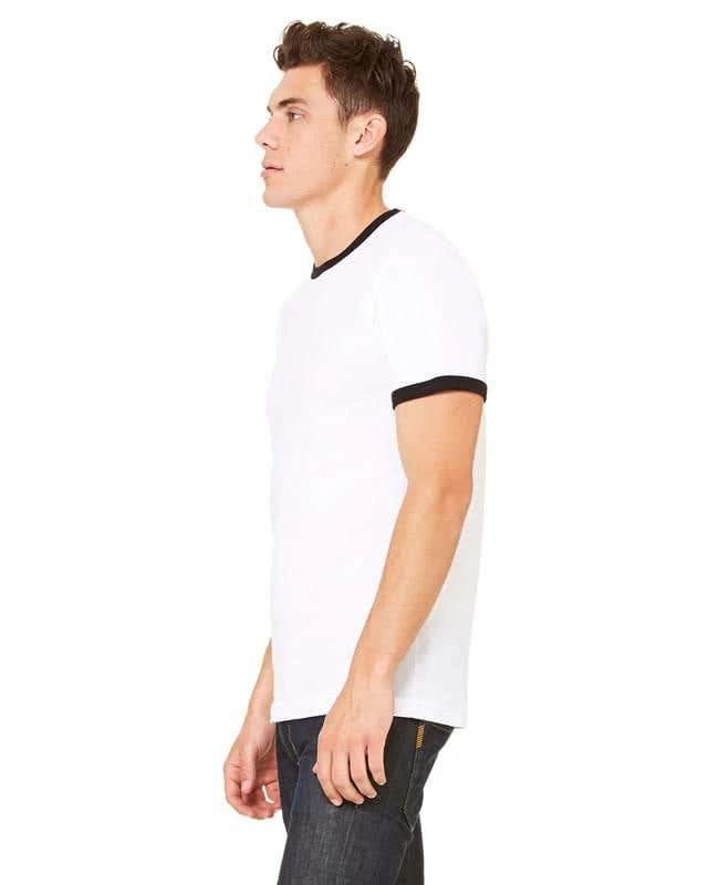 BELLA+CANVAS® Jersey Short-Sleeve Ringer T-Shirt - Men 6 BELLA+CANVAS® Jersey Short-Sleeve Ringer T-Shirt - Men - Image 4