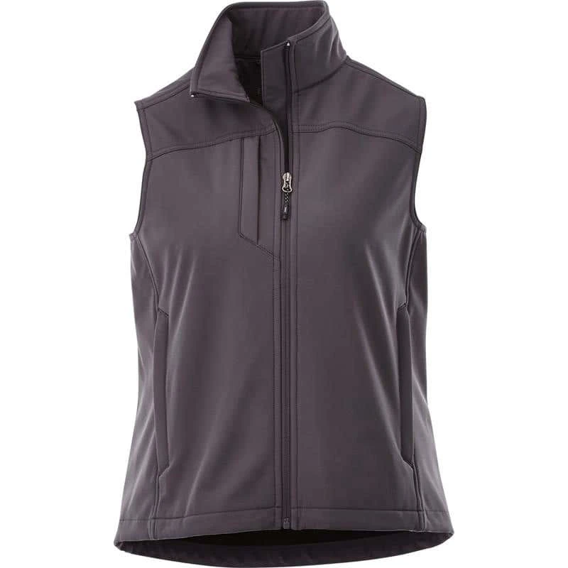 Ladies Polyester Softshell Full Zip Vest 4 Ladies Polyester Softshell Full Zip Vest - Image 2