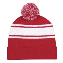 Cuffed Two-Tone Acrylic Knit Pom Beanie Cap -Gildan T-Shirts Shop 3efea91c26376ca91d194bd3aab1b7b0068b3c8a4791993172f303205d94c7e3
