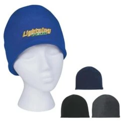 Double Layer Anti-Pilling Fleece Beanie Cap