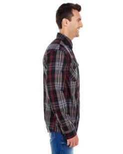 Burnside® Long-Sleeve Plaid Pattern Woven Shirt - Men -Gildan T-Shirts Shop 51422692b5bf41dddca1c7c78ab9b1eb016634fb93d77d60fadab742da2131fc