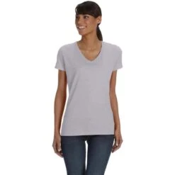 Fruit Of The Loom® HD Cotton™ V-Neck T-Shirt - Women -Gildan T-Shirts Shop 614761fb1f8fbf168bdf68e5f4f613f5e57d2797edb6fde921a2899e00434156