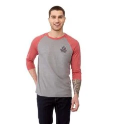 Men's Cotton-Poly 3/4 Sleeve T-Shirt