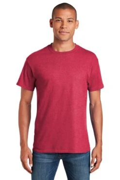 Gildan® Softstyle® T-Shirt 37 Gildan® Softstyle® T-Shirt -Gildan T-Shirts Shop 64000 heatherred model front