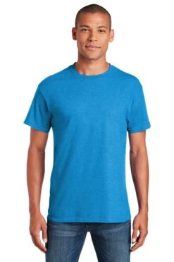 Gildan® Softstyle® T-Shirt 34 Gildan® Softstyle® T-Shirt -Gildan T-Shirts Shop 64000 heathersapphire model front