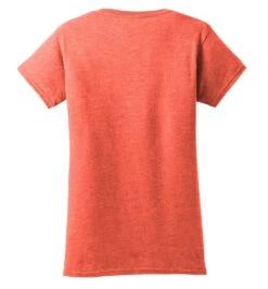 Gildan® Softstyle® T-Shirt - Women -Gildan T-Shirts Shop 64000l heatherorange flat back 1