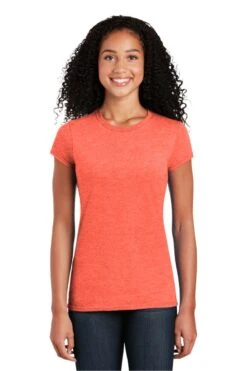 Gildan® Softstyle® T-Shirt - Women -Gildan T-Shirts Shop 64000l heatherorange model front 1