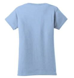 Gildan® Softstyle® T-Shirt - Women -Gildan T-Shirts Shop 64000l lightblue flat back 1