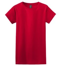 Gildan® Softstyle® T-Shirt - Women -Gildan T-Shirts Shop 64000l red flat front 1