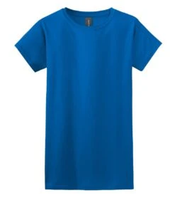 Gildan® Softstyle® T-Shirt - Women -Gildan T-Shirts Shop 64000l royal flat front 1