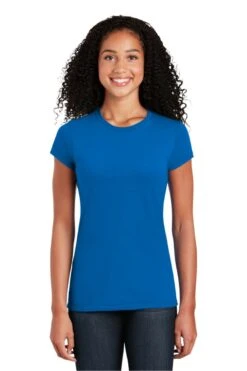Gildan® Softstyle® T-Shirt - Women -Gildan T-Shirts Shop 64000l royal model front 1