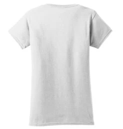 Gildan® Softstyle® T-Shirt - Women -Gildan T-Shirts Shop 64000l white flat back 1