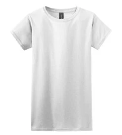 Gildan® Softstyle® T-Shirt - Women -Gildan T-Shirts Shop 64000l white flat front 1