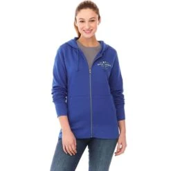 Woman's Fleece Full Zip-Up Hooded Sweatshirt