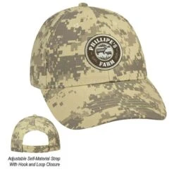 6 Panel Digital Camouflage Baseball Cap