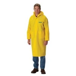 Yellow 2-Piece Raincoat With Detachable Hood