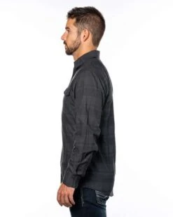 Burnside® Long-Sleeve Plaid Pattern Woven Shirt - Men -Gildan T-Shirts Shop 73368b8ba1774403ef643a7720aed0c565041d15e247a7fd00a66807d5c610d8