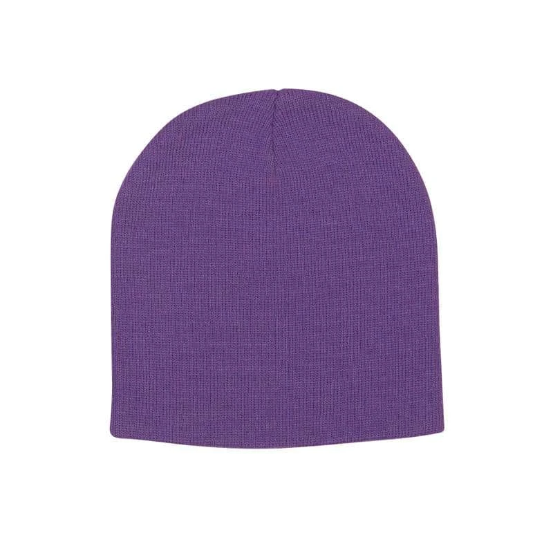 Solid Acrylic Knit Beanie Cap 7 Solid Acrylic Knit Beanie Cap - Image 5