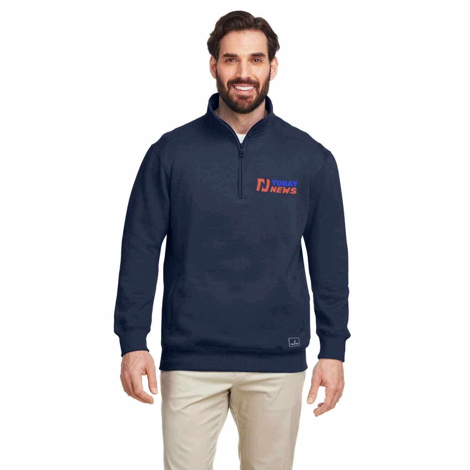 Nautica Anchor Quarter-Zip Pullover - Men 8 Nautica Anchor Quarter-Zip Pullover - Men - Image 6