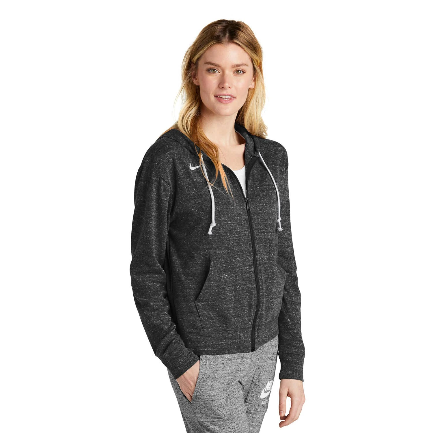 Nike Gym Vintage Full-Zip Hoodie Sweatshirt - Women 9 Nike Gym Vintage Full-Zip Hoodie Sweatshirt - Women - Image 7