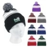 Cuffed Two-Tone Acrylic Knit Pom Beanie Cap -Gildan T-Shirts Shop 90a55faaff9b233bf0d37dedb000eb16772b5c34df761820829cce346f395d20