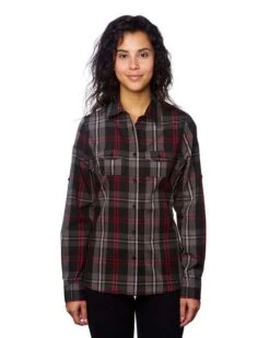 Burnside® Long-Sleeve Plaid Pattern Woven Shirt - Women -Gildan T-Shirts Shop 918dd8e9bf7a6fa2a73da8ac06fb9636112cc79635ebbf7f650bf83af48993a5