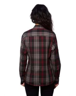Burnside® Long-Sleeve Plaid Pattern Woven Shirt - Women -Gildan T-Shirts Shop 958415ffd2c09def298b6a6670b8d92a41f4f72fc3097ac5f375106597bf9482