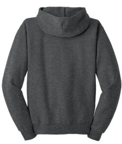 Jerzees® NuBlend® Full-Zip Hooded Sweatshirt -Gildan T-Shirts Shop 993m blackheather flat back